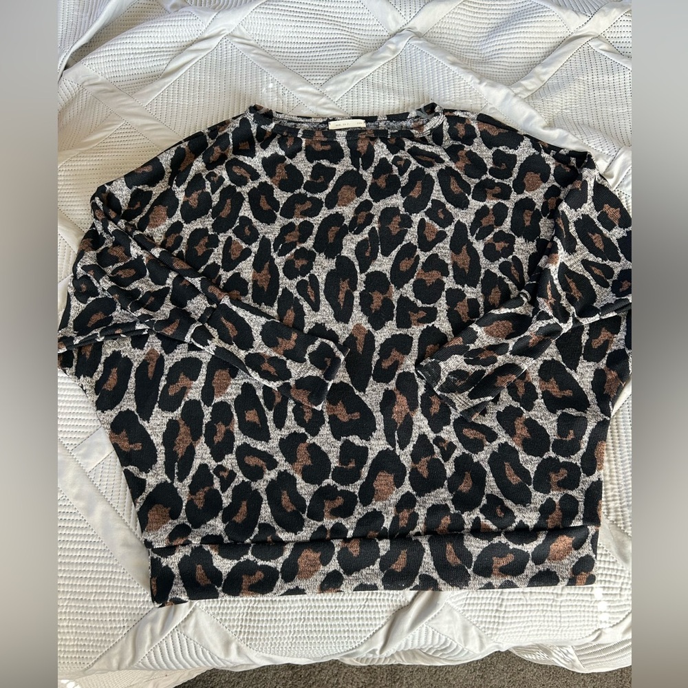Reb N J leopard long sleeve shirt!